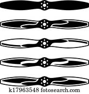 וקטור, מטוס, מדחף, סמלים