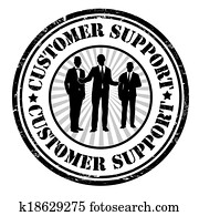 Customer support stamp