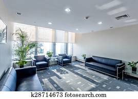 interior, de, um, sala de espera