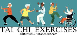 tai chi, übungen