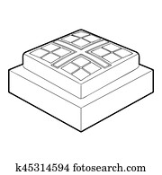 בייסבול, בסס, icon,, תאר, סיגנון