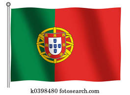 bandeira, de, portugal, waving bandeira, de, portugal, waving