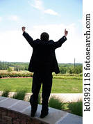 Business Man Victory