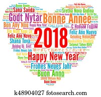 Happy New Year 2018 in different languages Happy New Year 2018 in different languages