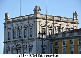 praca faz comercio, em, lisboa