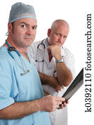 Serious Doctors With Xrays