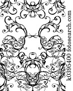 swirls - black on white swirls - black on white