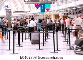 Airport crowd Airport crowd