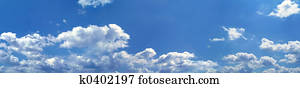 Blue sky panorama