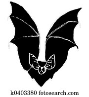 Cartoon of Bat Cartoon of Bat
