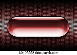 Red Glass Web Button Red Glass Web Button