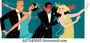 Roaring 1920s party