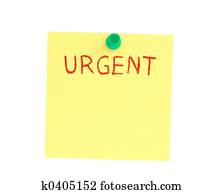 urgent post-it