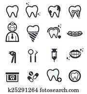 של השיניים, איקונים