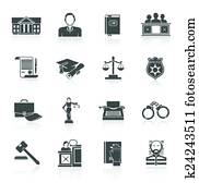 법, 아이콘, 세트