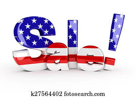 dia comemorativo, ou, 4 de julho, venda