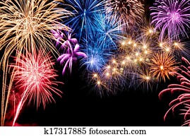 Gorgeous fireworks display