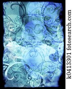 grunge book page with floral patterns grunge book page with floral patterns