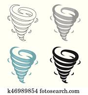 tornado, symbol, in, karikatur, stil, freigestellt, wei?, hintergrund., überstehen symbol, bestand, vektor, illustration. tornado, symbol, in, karikatur, stil, freigestellt, wei?, hintergrund., überstehen symbol, bestand, vektor, illustration.