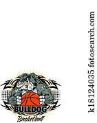 tribal, buldogue, basquetebol