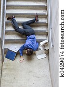 Man Falling Down Stairs Man Falling Down Stairs