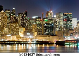 Manhattan at night Manhattan at night