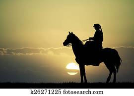 rider on horseback rider on horseback