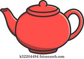 Tea Pot Clip Art Vectors | Our Top 1000+ Tea Pot EPS Images | Fotosearch