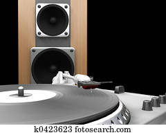 משטח מסתובב, ו, רמקול