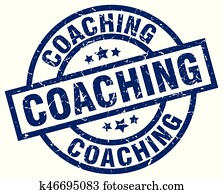 coaching blue round grunge stamp coaching blue round grunge stamp