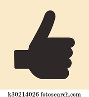 Flat in black and white mobile application approval