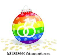 Gay Christmas Ball Gay Christmas Ball