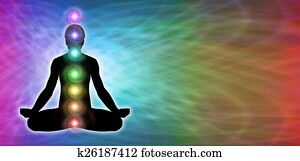 Rainbow Chakra Meditation Banner