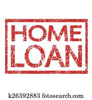 Stamp text HOME LOAN Stamp text HOME LOAN
