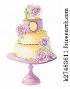 Wedding Cake Illustration Wedding Cake Illustration