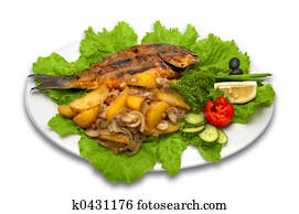 whole griled dorada fish