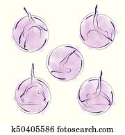 קבע, של, פילטים, מניח