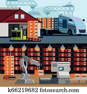 Automated Warehouse Flat Compositions