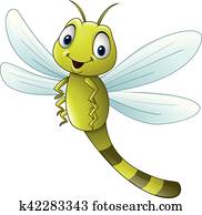 Cartoon dragonfly Cartoon dragonfly