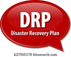 DRP acronym word speech bubble illustration