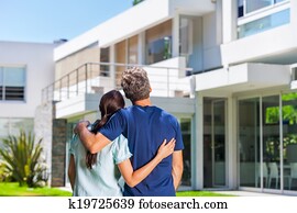 Family in big house Family in big house