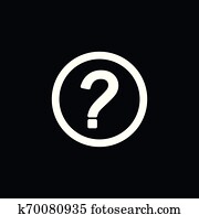 Information support, question mark icon vector sign symbol for design Information support, question mark icon vector sign symbol for design