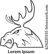 moose head profile moose head profile