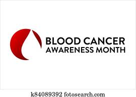 September is National Blood Cancer Awareness Month. Template for background, banner, card, poster with text inscription. Vector EPS10 illustration.