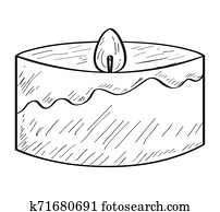 Sketch of a candle Sketch of a candle