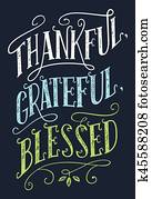 thankful,, grateful,, ברך, תפאורה של בית, חתום