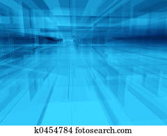 Abstract blue interior Abstract blue interior