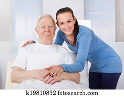 caregiver, consolar, hombre mayor