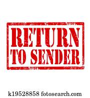 Please return stamp Clipart | k39059655 | Fotosearch