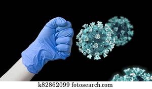 Struggle of doctor with coronavirus Struggle of doctor with coronavirus